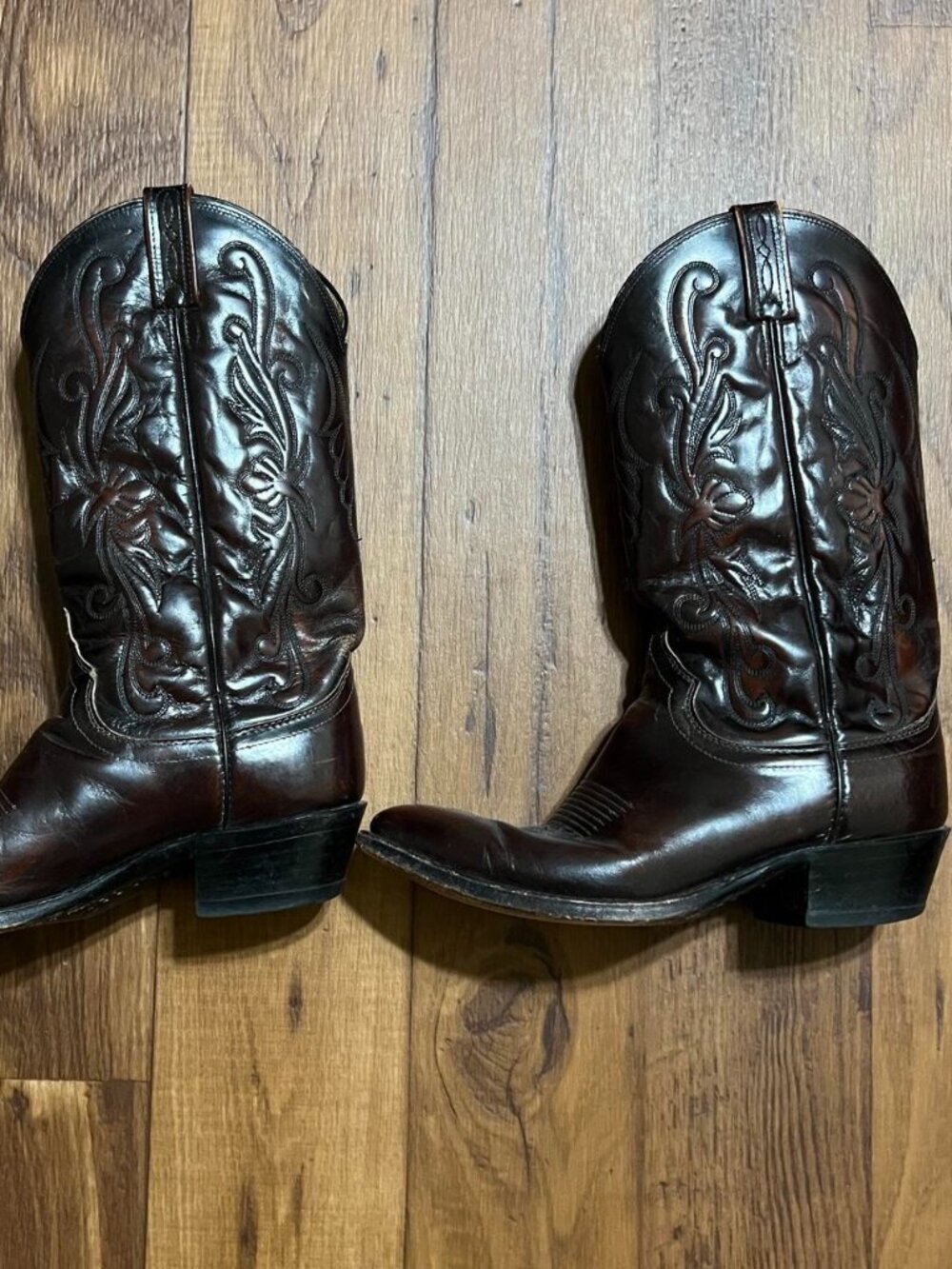 Vintage Dan post leather cowboy boots size 8.5 D